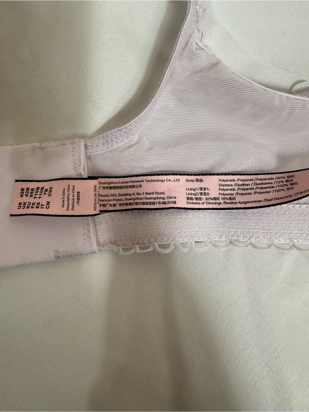 Dobreva Lace Underwire Bra - Light Lavender size 42B - Picture 3 of 9